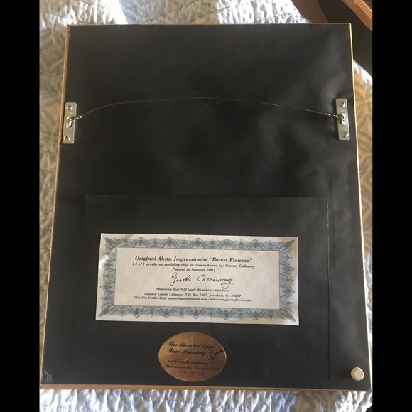 GINETTE CALLAWAY Acrylic Painting Gorgeous Frame 14X11 Color of Y… - Picture 9 of 10